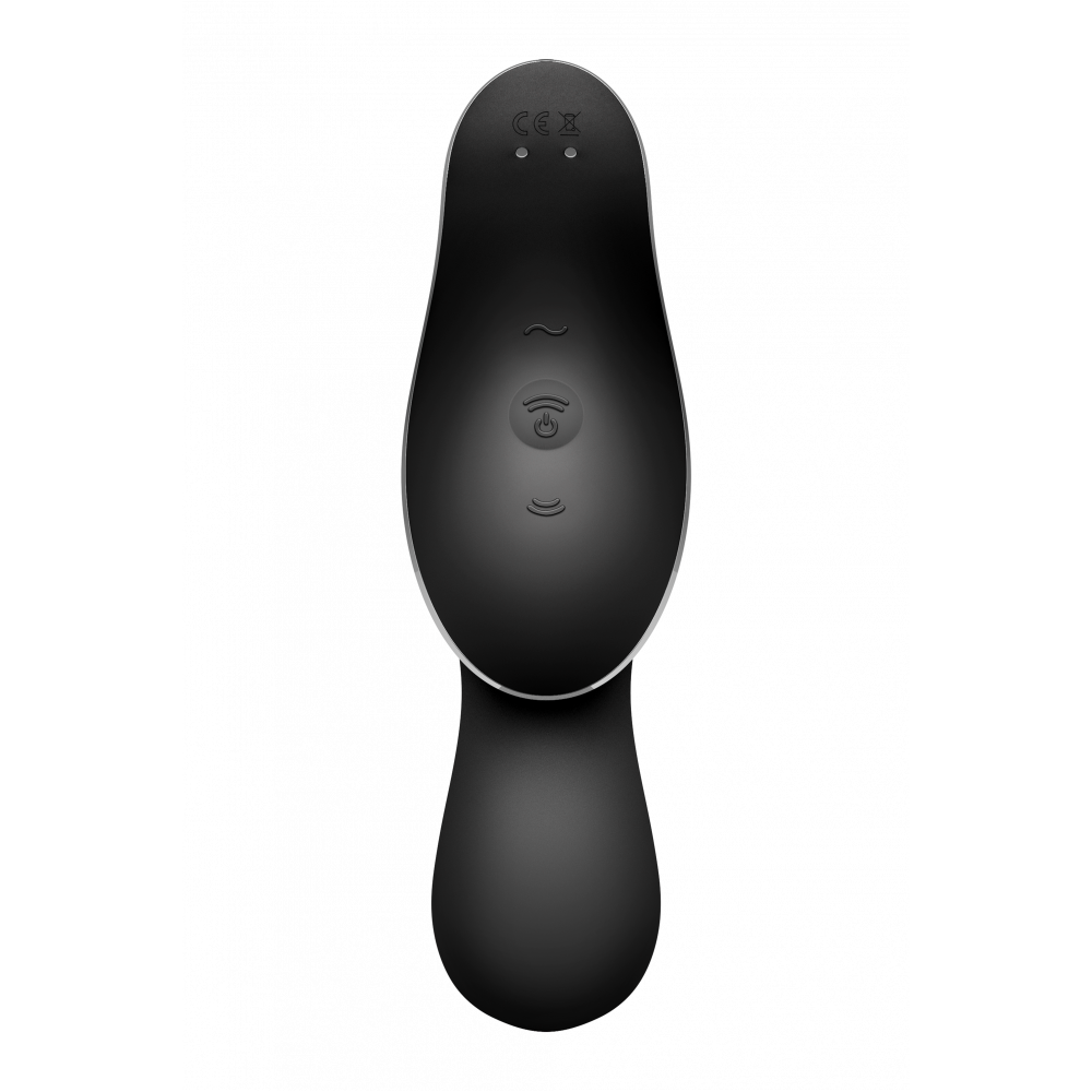 Разное - Двойной вибратор с вакуумной стимуляцией SATISFYER CURVY TRINITY 2 черный 4