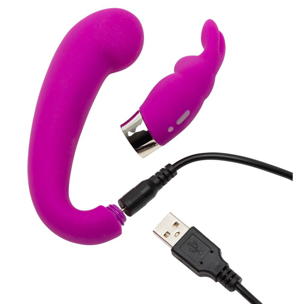  - Подвійний вібратор Happy Rabbit G-Spot Clitoral Curve Vibrator 2