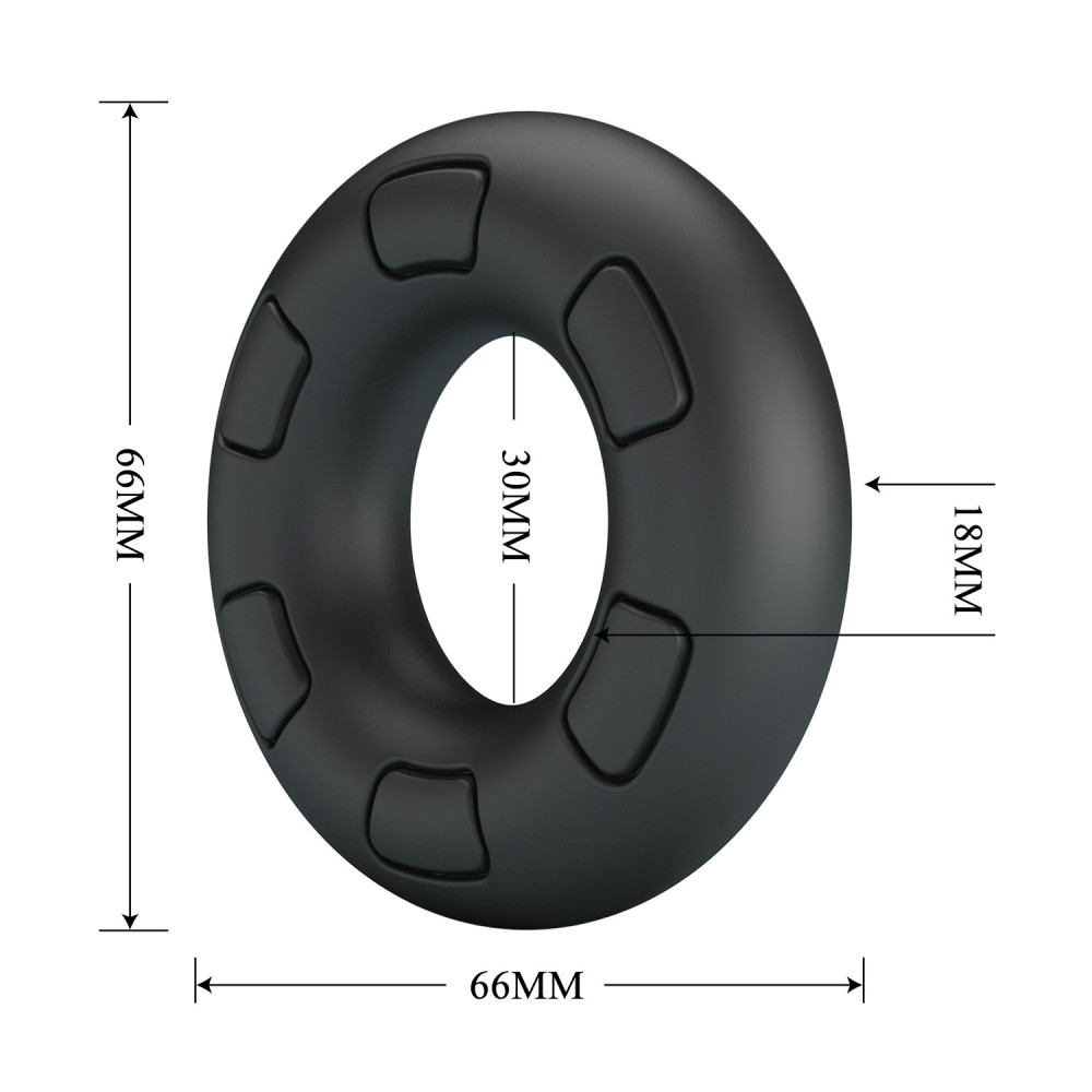  - Ерекційне кільце Crazy Bull - Bertram Super Soft Silicone Cock Ring, BI-210247 6