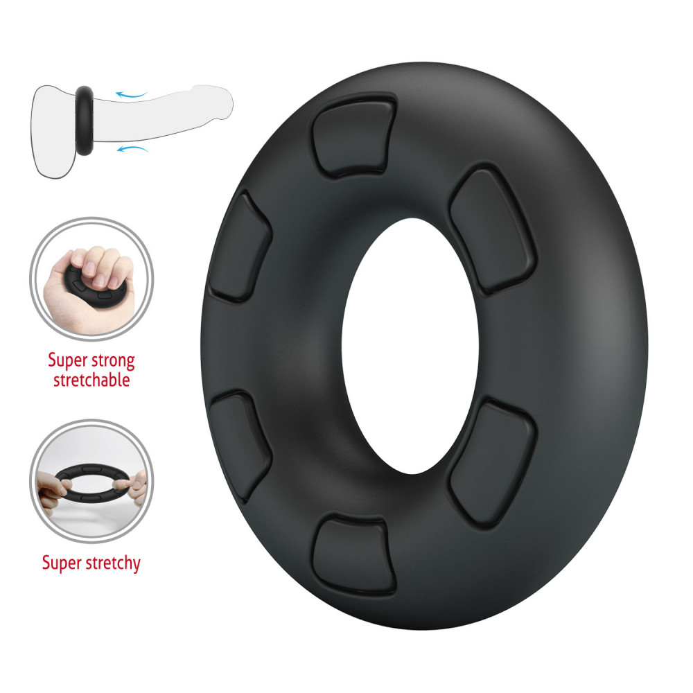  - Ерекційне кільце Crazy Bull - Bertram Super Soft Silicone Cock Ring, BI-210247 1