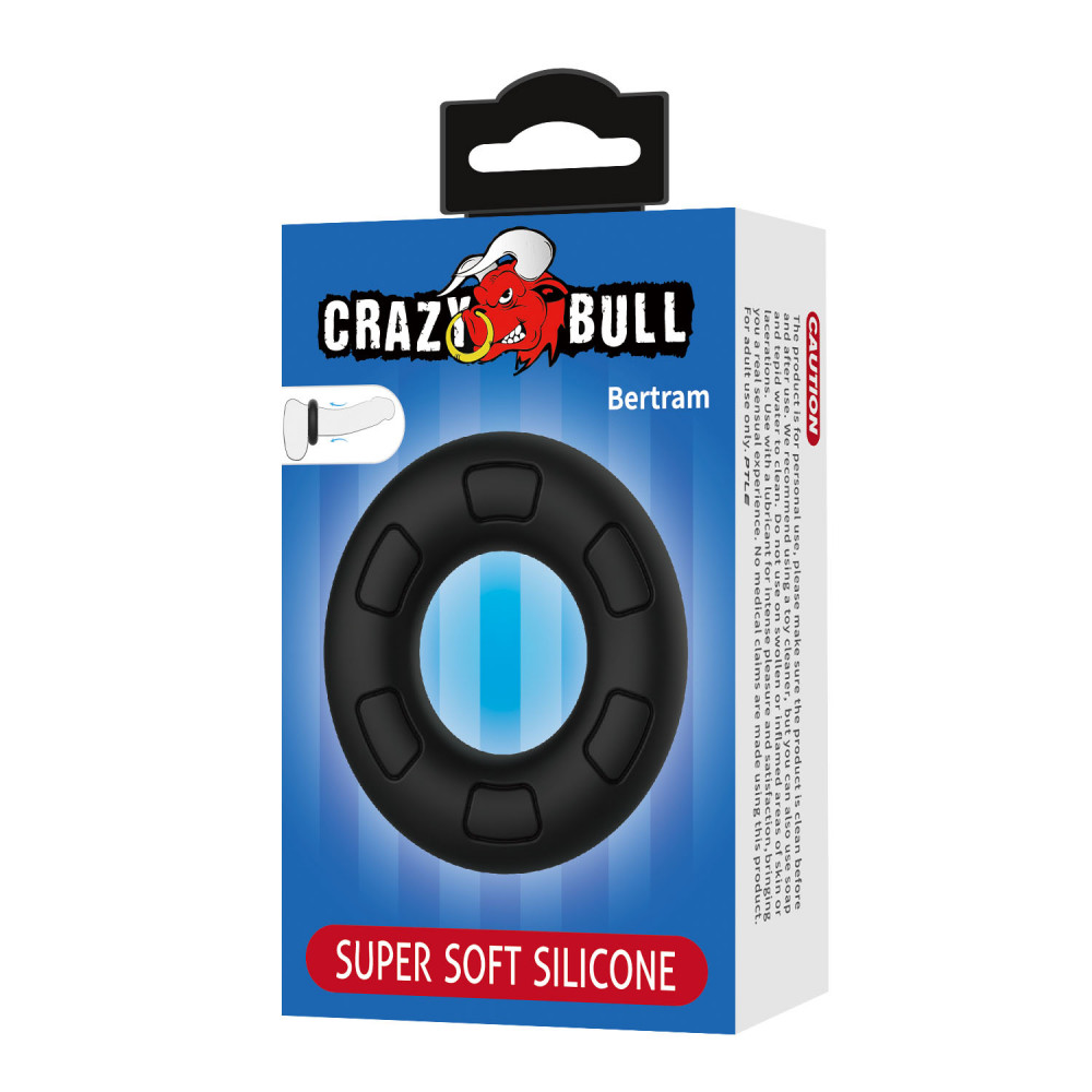  - Ерекційне кільце Crazy Bull - Bertram Super Soft Silicone Cock Ring, BI-210247 7