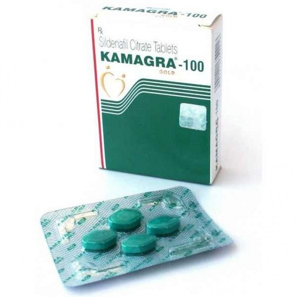 Лубриканты - Kamagra Gold 100 (цена за упаковку, 4 таб.)