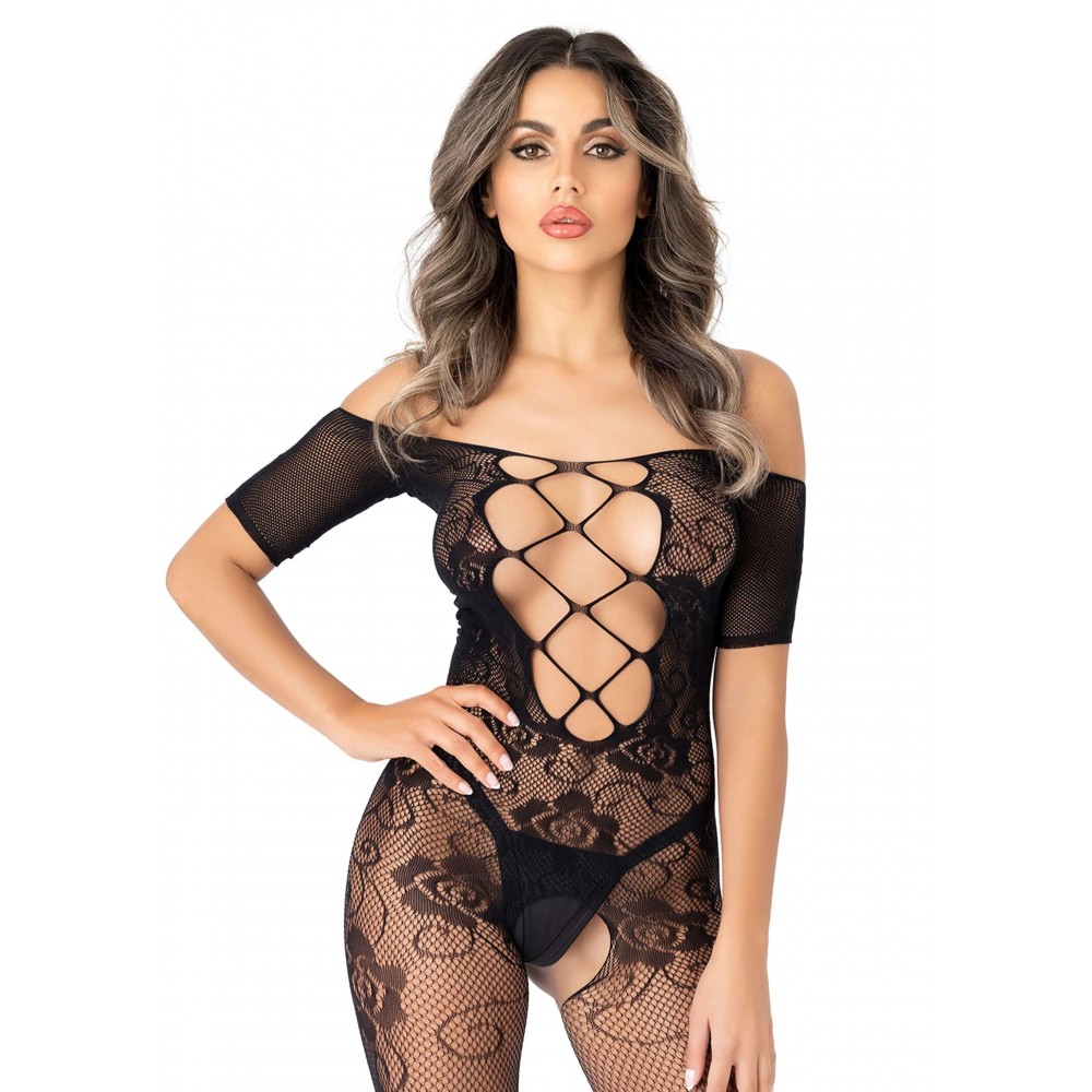 Эротическое белье - Комбинезон Daring Off the Shoulder Bodystocking 1