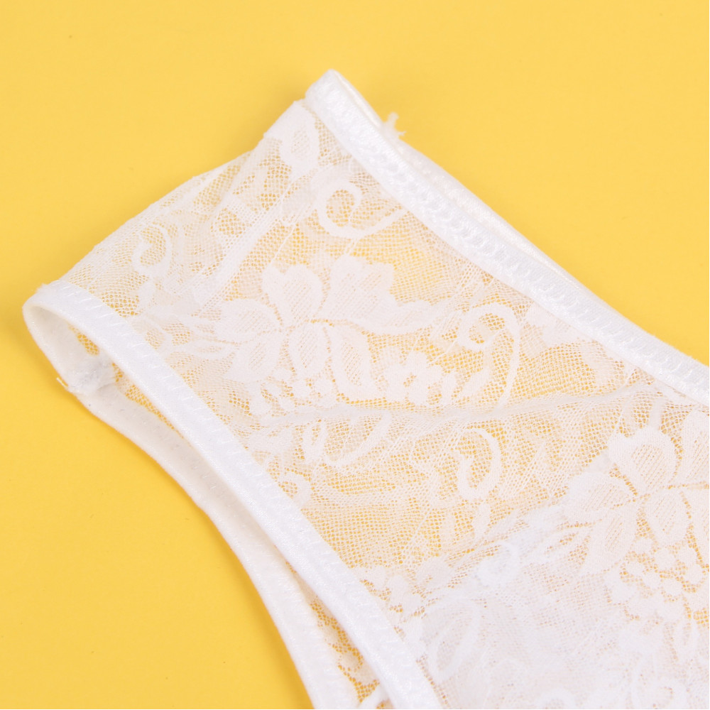 Різне - Мереживні труси з доступом Star Night, білі, M 5