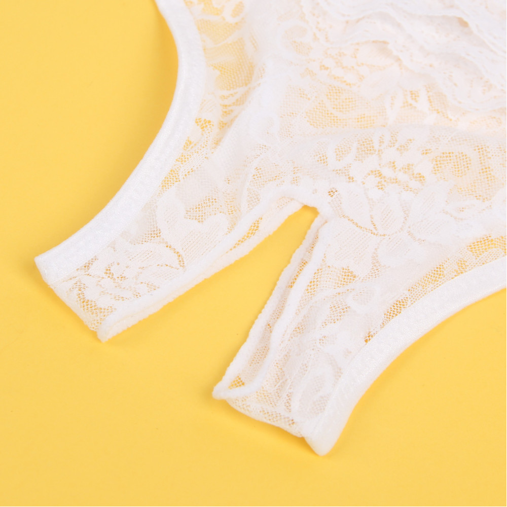 Різне - Мереживні труси з доступом Star Night, білі, M 4