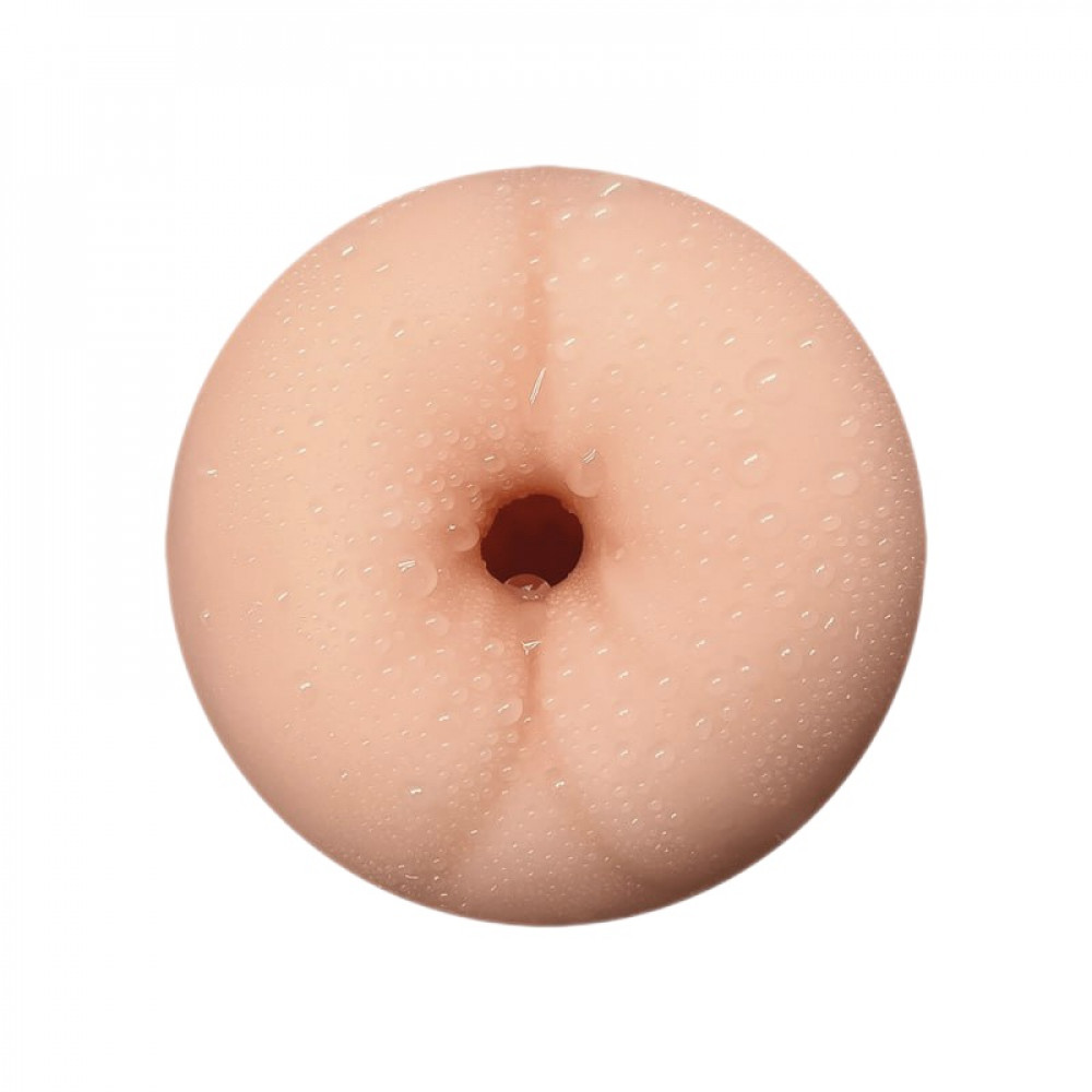 Мастурбаторы без вибрации - Мастурбатор-анус в колбе Alive Flex Anal M бежевый, 16 х 6.5 см 3