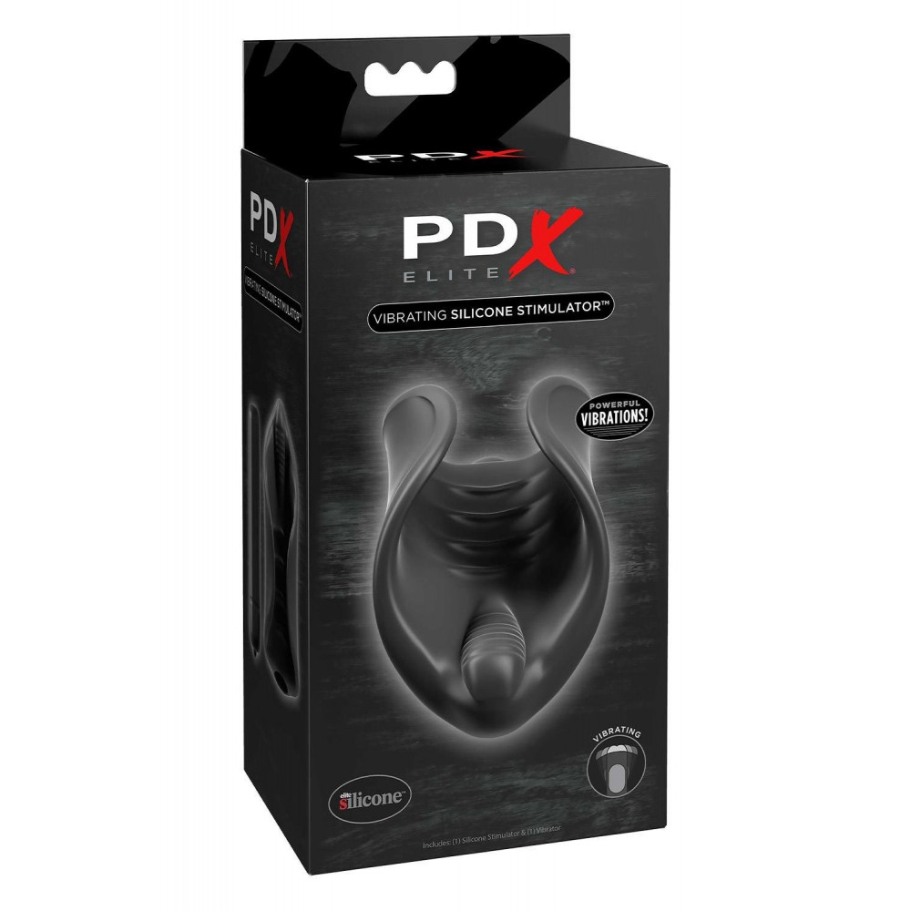 Мастурбаторы с вибрацией - Мастурбатор с вибропулей Pipedream PDX Elite нереалистичный, черный, 10 см