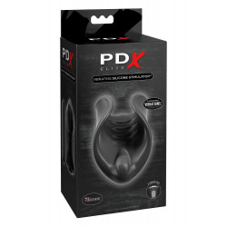 Мастурбатор с вибропулей Pipedream PDX Elite нереалистичный, черный, 10 см