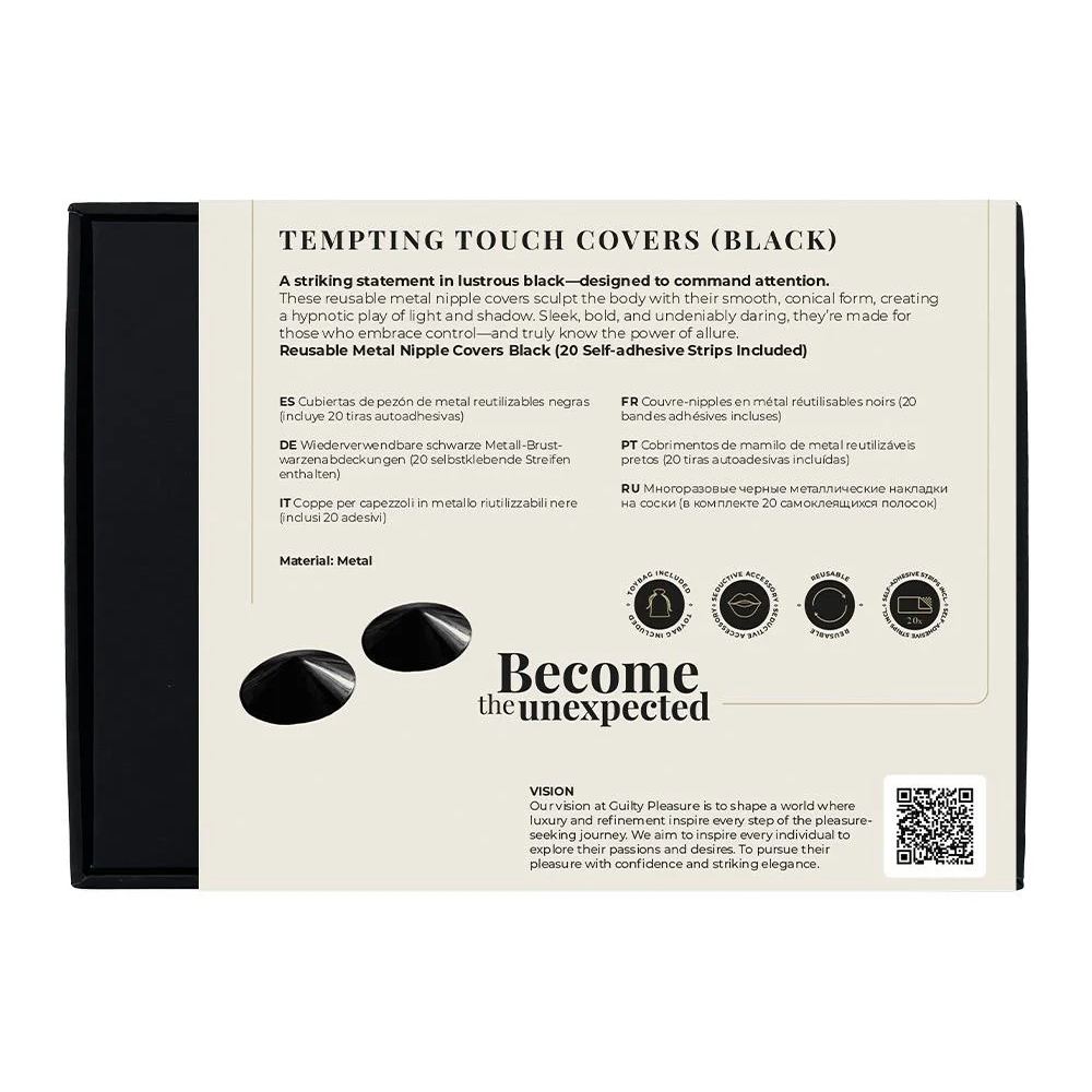  - Металеві пестиси Guilty Pleasure Tempting Touch, чорні 8
