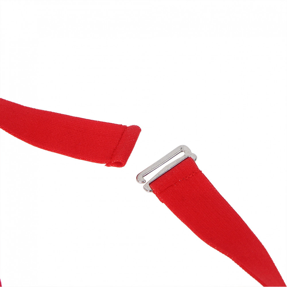 Різне - Чоловічі труси з портупеєю та чокером Star Night червоний-чорний, S 9