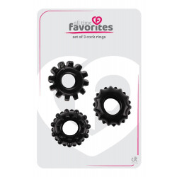 Набор эрекционных колец ALL TIME FAVORITES COCKRINGS