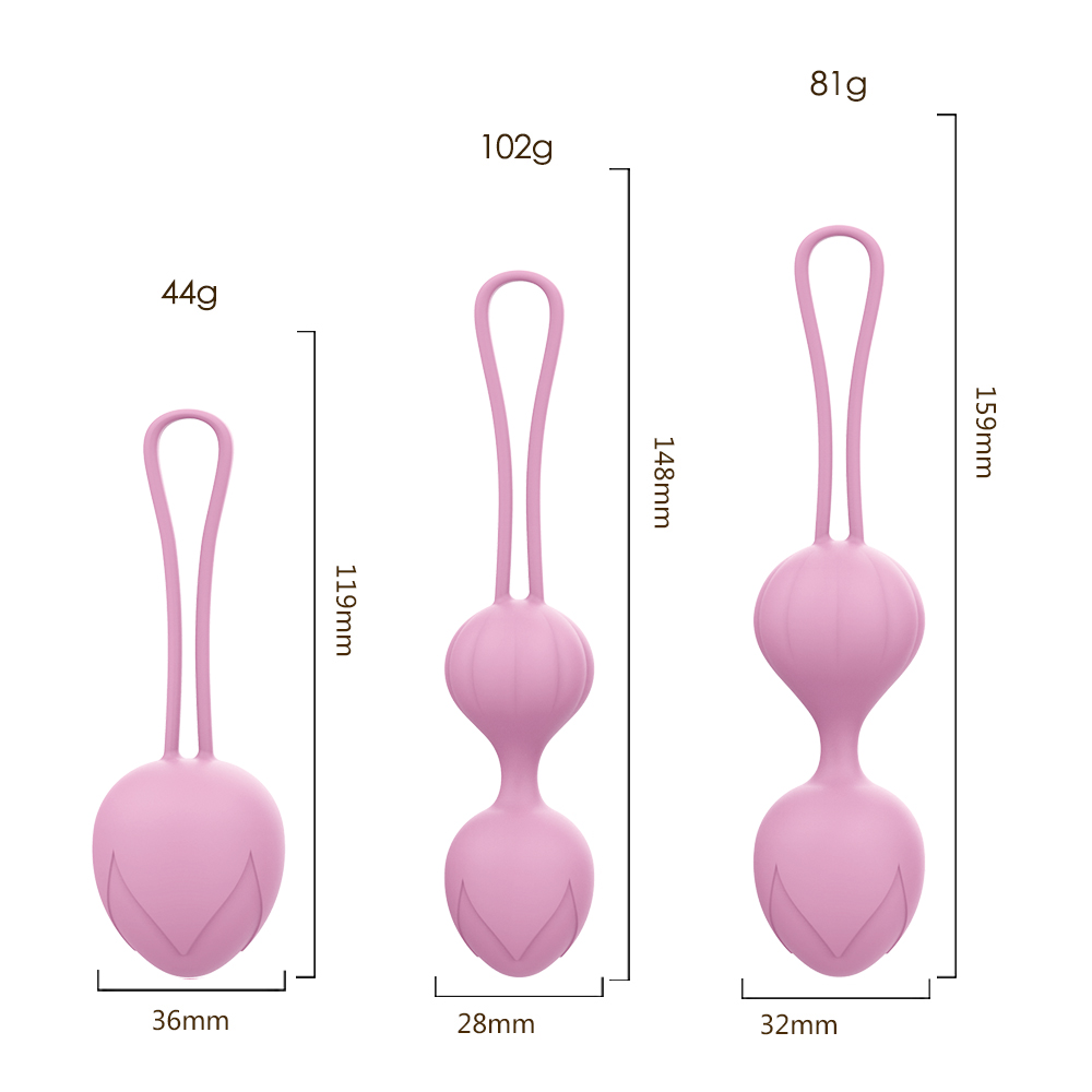 Вагинальные шарики и тренажеры - Набор вагинальных шариков Every Night Toys Wendy, 3 шт, сиреневый 6