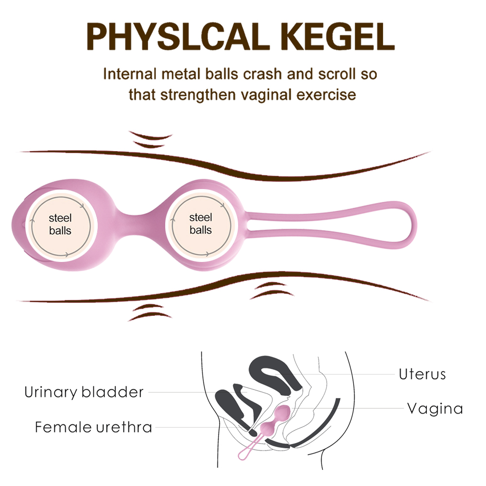 Вагинальные шарики и тренажеры - Набор вагинальных шариков Every Night Toys Wendy, 3 шт, сиреневый 1