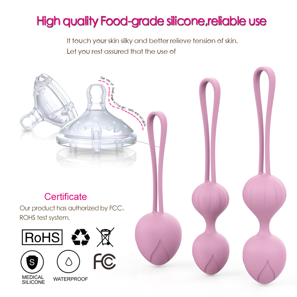 Вагинальные шарики и тренажеры - Набор вагинальных шариков Every Night Toys Wendy, 3 шт, сиреневый 3