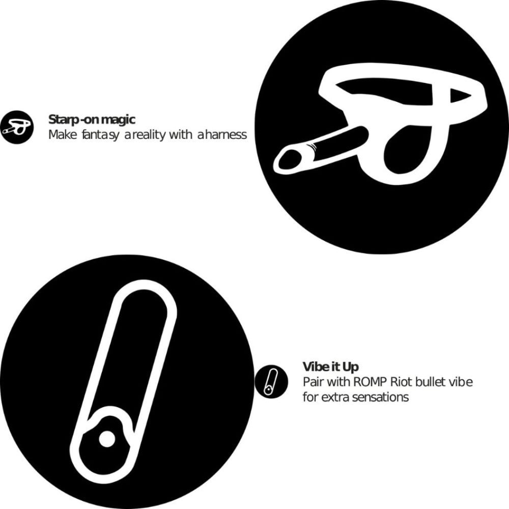 Різне - Насадка-фалоімітатор для страпону ROMP Dizi колір градієнт: від червоного до оранжевого 14