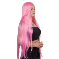 Парик длинный Fetish Hair розовый, 100 см