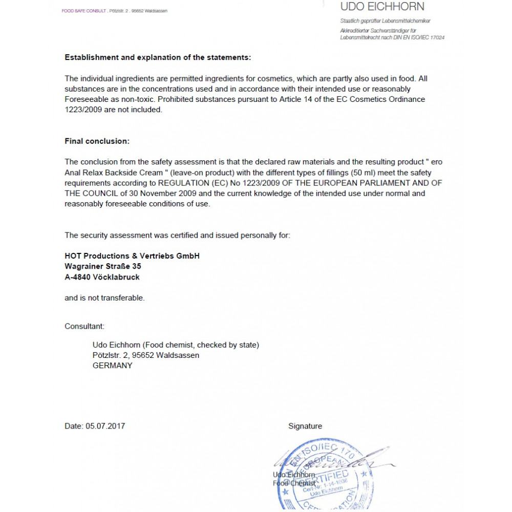 Разное - Расслабляющий анальный крем ERO Backside Anal Relax Cream, 50 мл 5