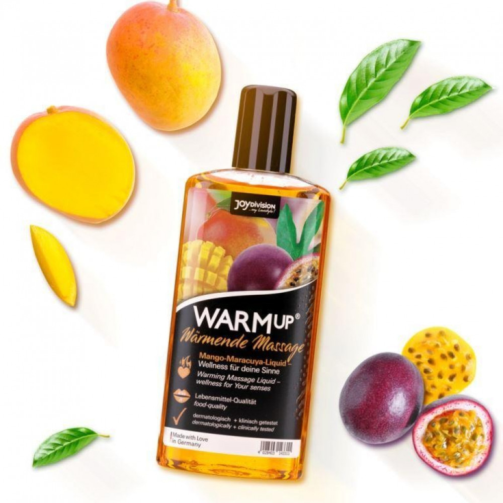 Для масажу - Їстівна масажна олія з ефектом, що розігріває WARMup Mango Maracuya 150 мл