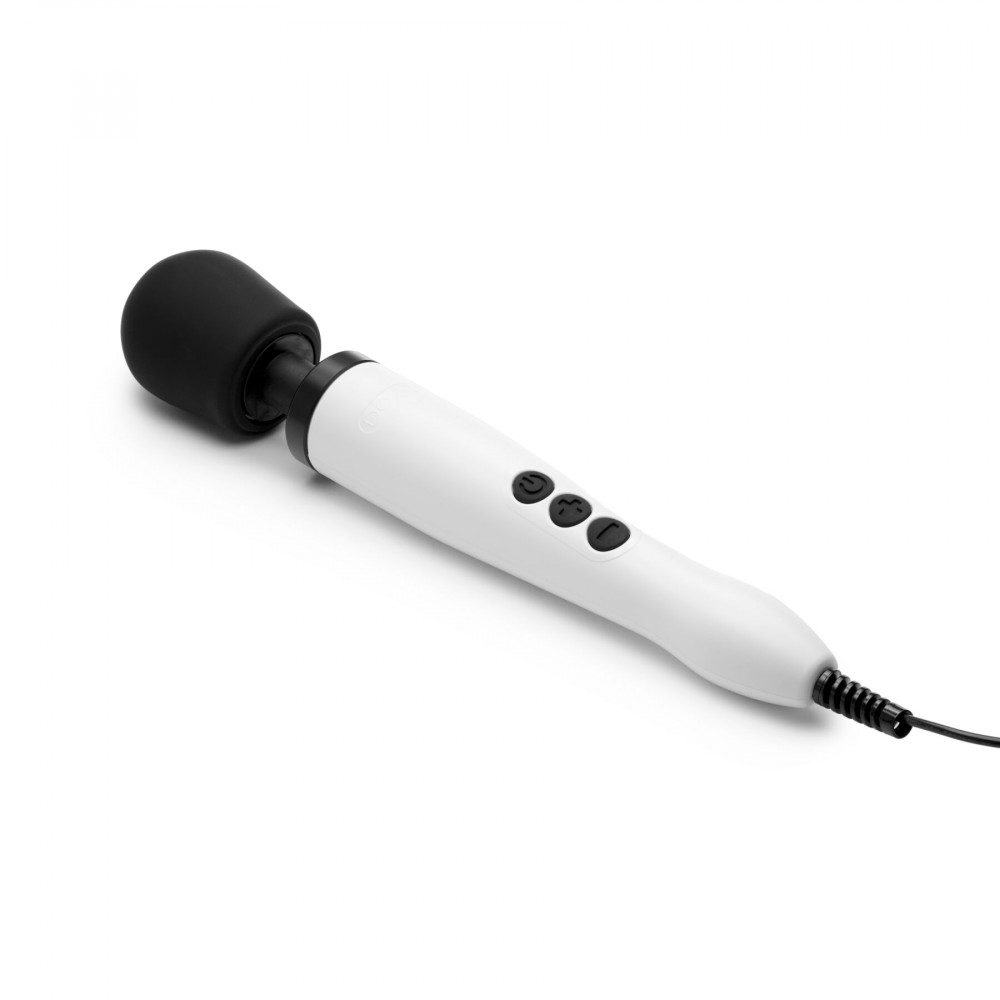 Для LGBTQ+ - Вібромасажер DOXY Original White, дуже потужний, живлення 220В, пульсівні вібрації