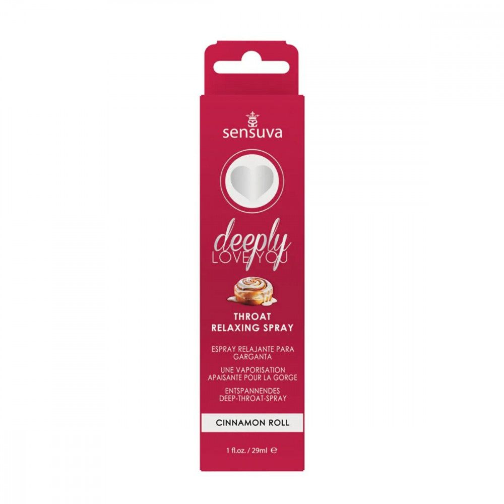 Оральные смазки - Спрей для минета Sensuva - Deeply Love You Cinnamon (29 мл) для глубокого минета 2