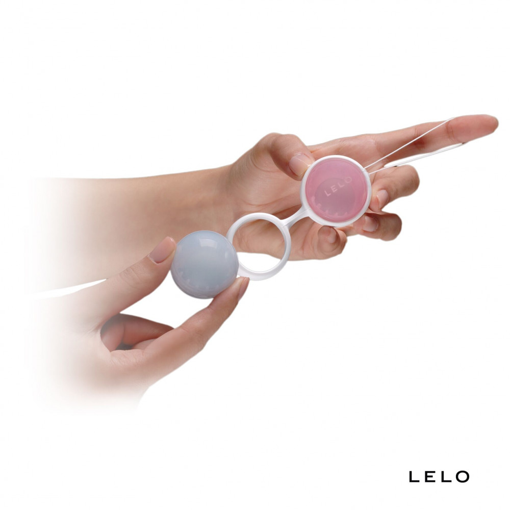 Вагинальные шарики - Набор вагинальных шариков LELO Beads Mini, диаметр 2,9 см, изменяемая нагрузка, 2х28 и 2х37 г 4