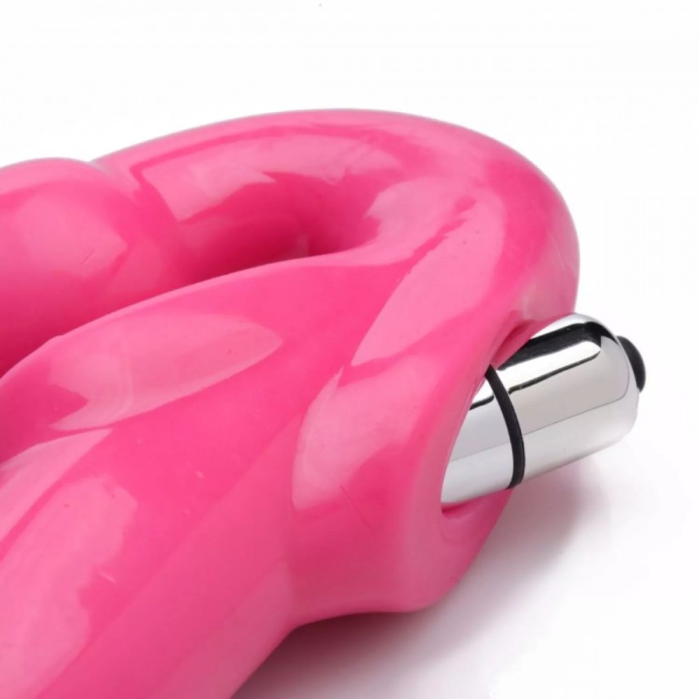 Секс игрушки - Страпон безремневой с вибрацией розовый 1