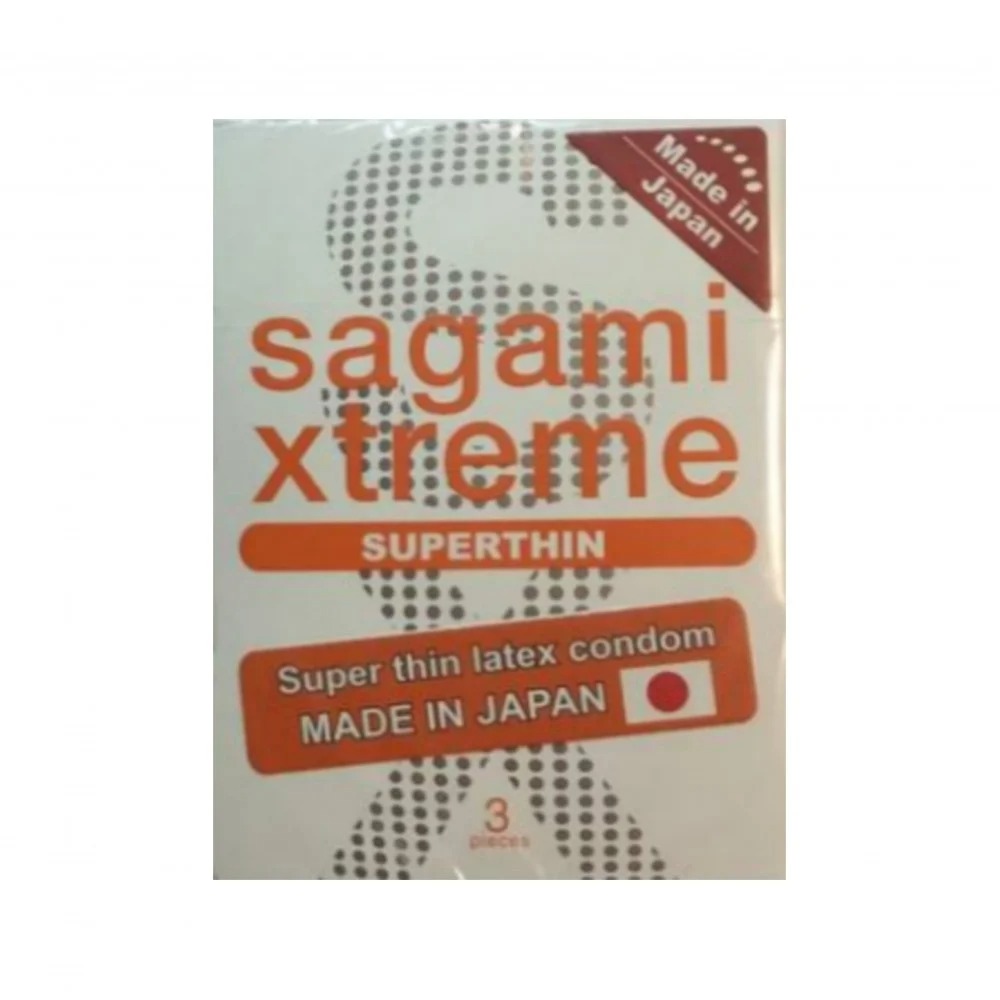 Презервативы - Супертонкие презервативы латексные Sagami Xtreme Superthhin 3 шт 2