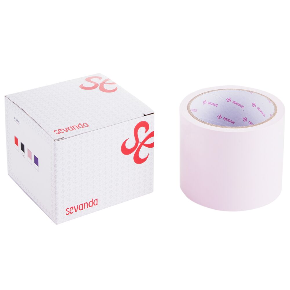 Анальная пробка - Электростатическая лента для бондажа LOCKINK SEVANDA Electrostatic Tape - Pink Tape, 16 м