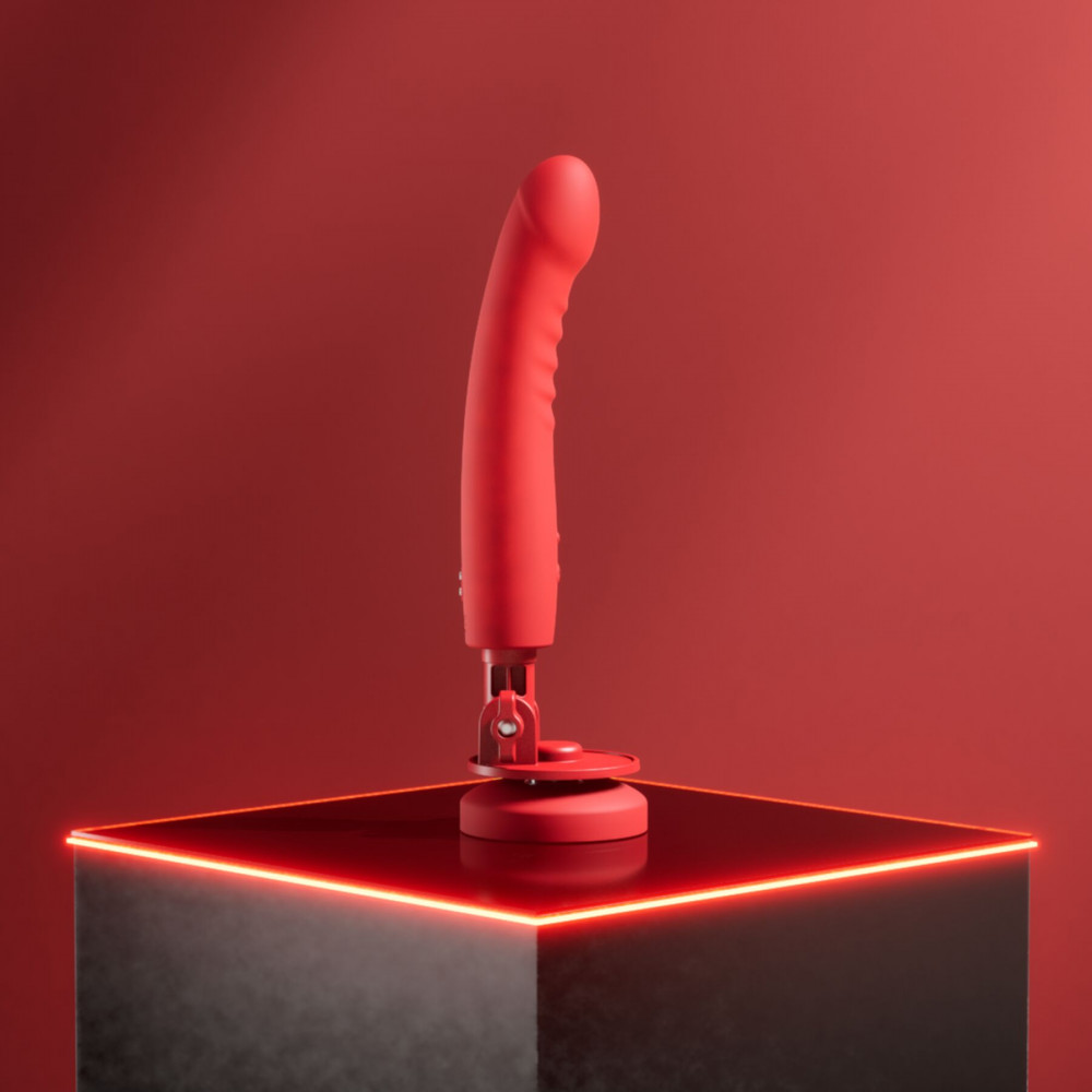 Фаллоимитаторы - Смарт-мини секс-машина Lovense Mission 2 Vibrating suction cup dildo, 6500 вибраций/мин, Touch Sense 8