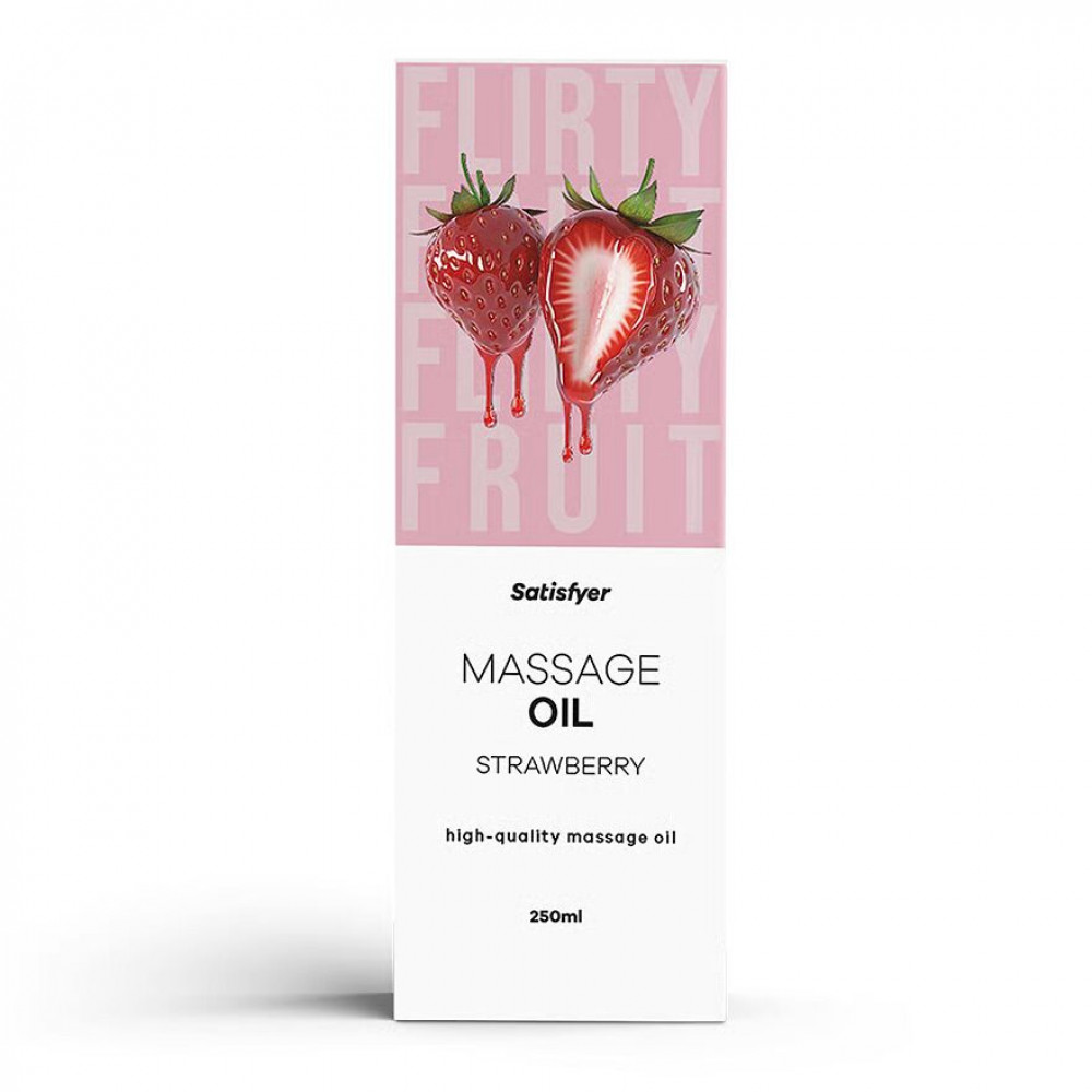 Для масажу - Масажна олія Satisfyer Massage Oil Strawberry 250 мл