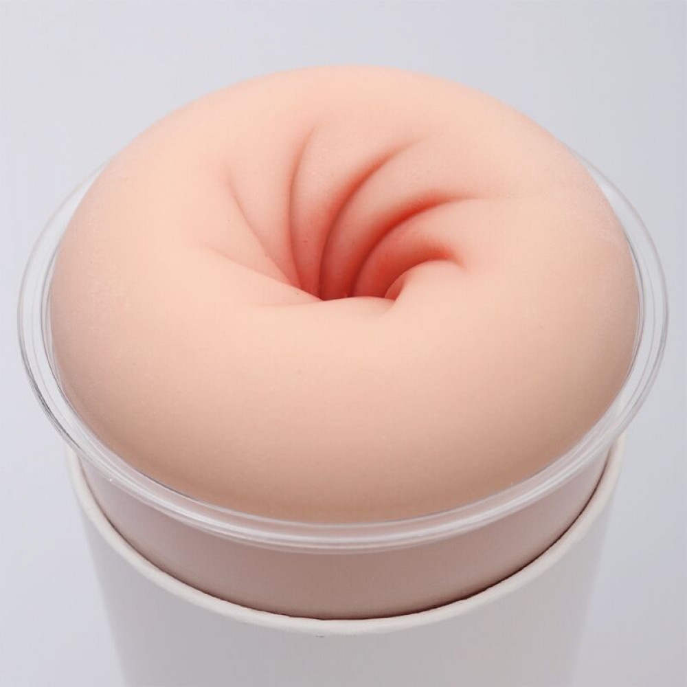 Мастурбатори без вібрації - Мастурбатор-анус Naked Factory Cup Sleeve A-4, наскрізний 4