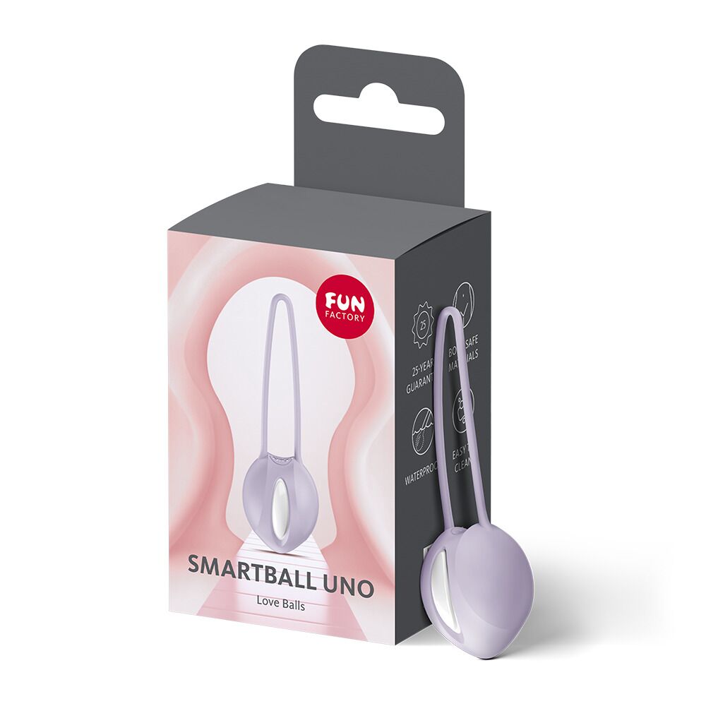 Вагінальні кульки та тренажери - Вагінальна кулька Fun Factory SMARTBALL UNO Purple, одинарна, діаметр 3,6 см 6