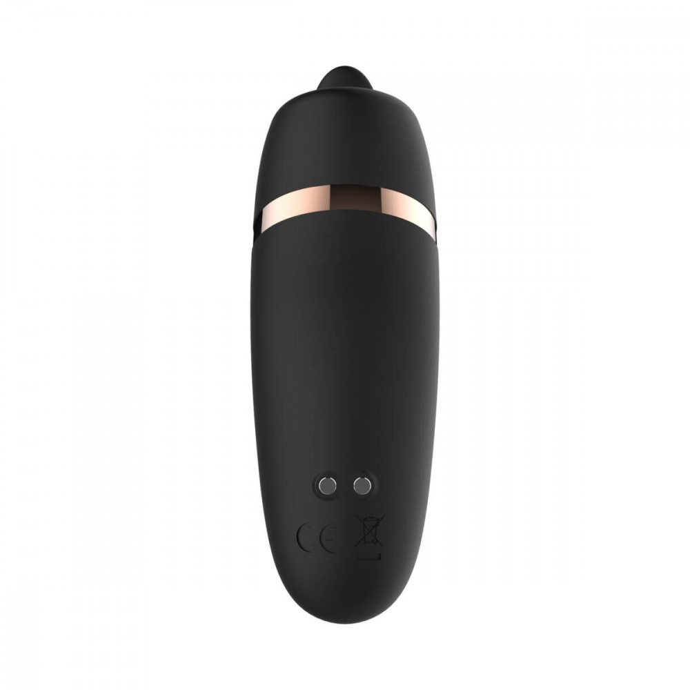 Вибропули и мини-вибраторы - Мини-вибратор с язычком Rosy Gold - Vibrating & Licking Dual Stimulator 2