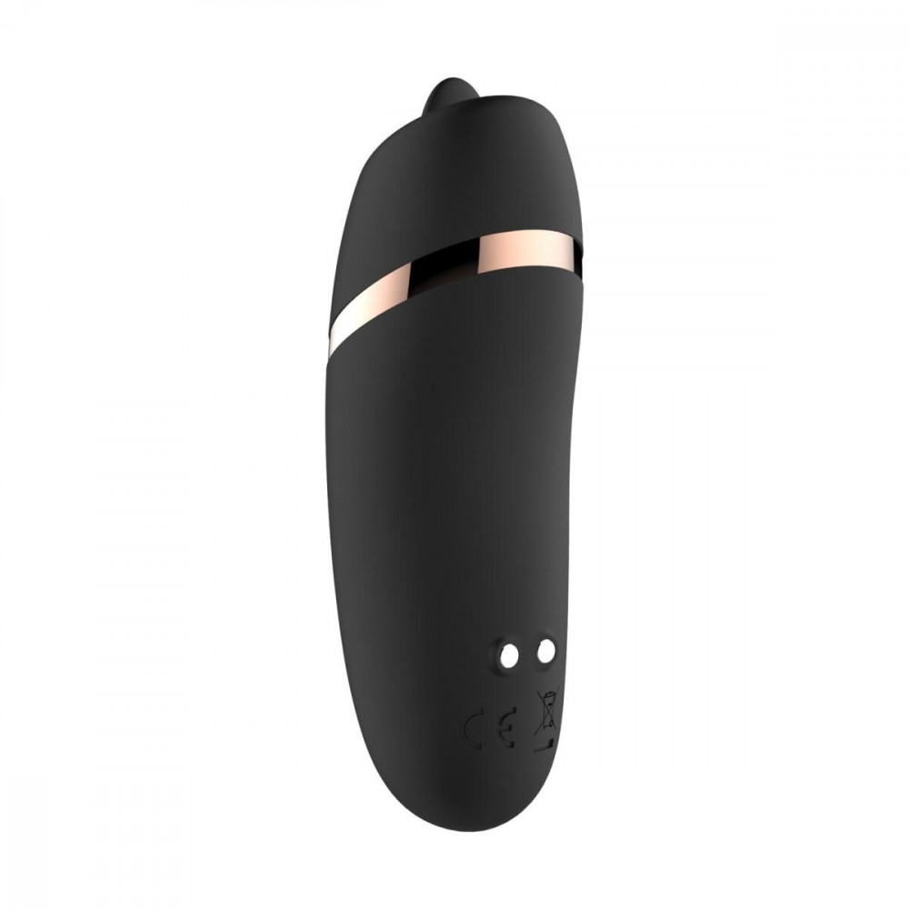 Вибропули и мини-вибраторы - Мини-вибратор с язычком Rosy Gold - Vibrating & Licking Dual Stimulator 3