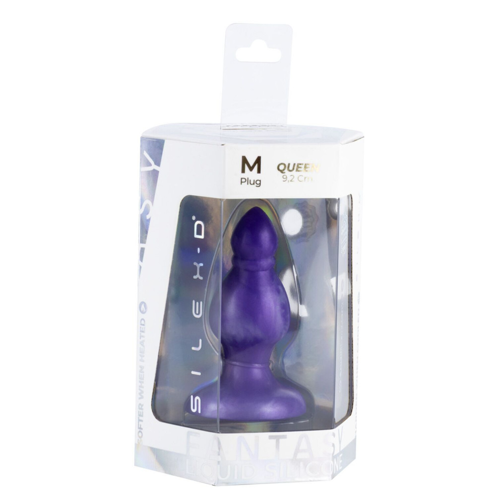 Анальные игрушки без вибрации - Анальная пробка SilexD Fantasy - Queen M Plug 4