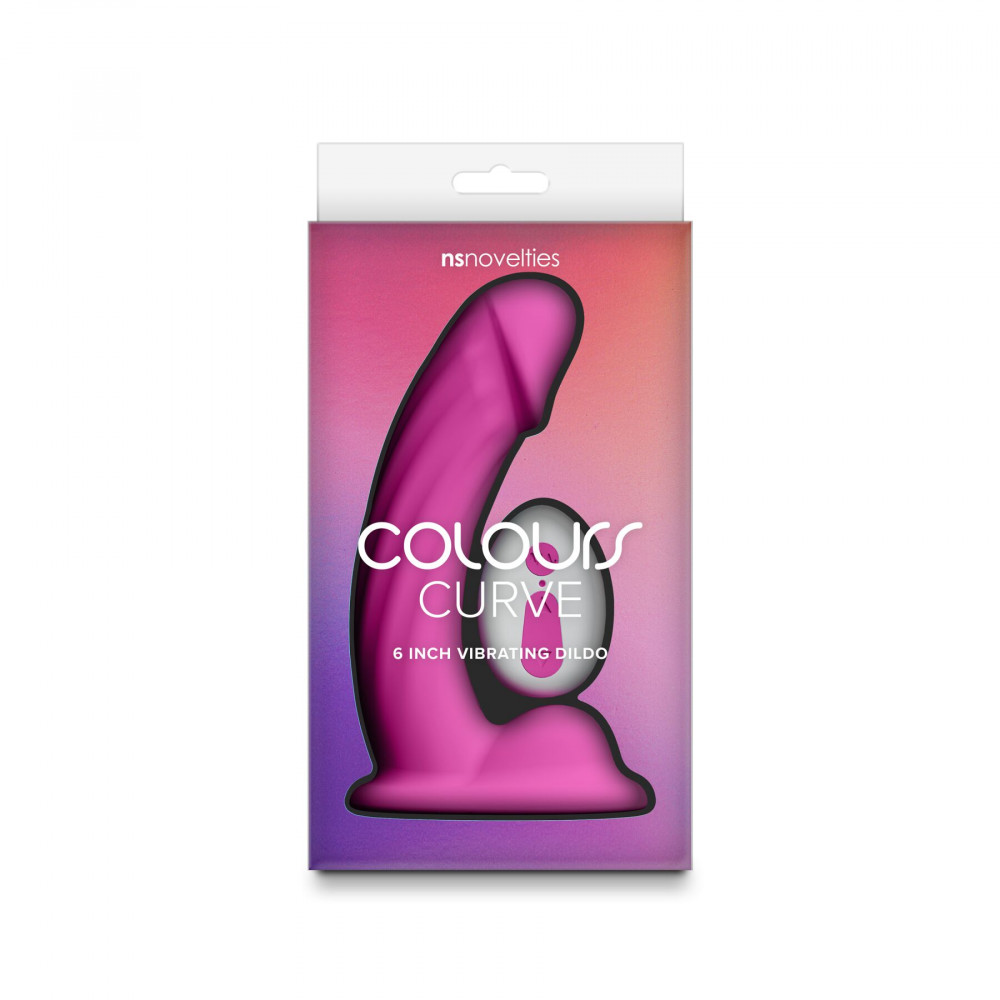 Фаллоимитаторы - Дилдо с вибрацией NS Novelties Colours - Curve - Vibrating - 6