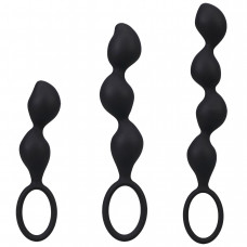 Набор анальных игрушек Doc Johnson Mood Naughty Contour Beads Trainer Set