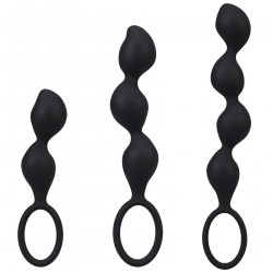Набір анальних іграшок Doc Johnson Mood Naughty Contour Beads Trainer Set