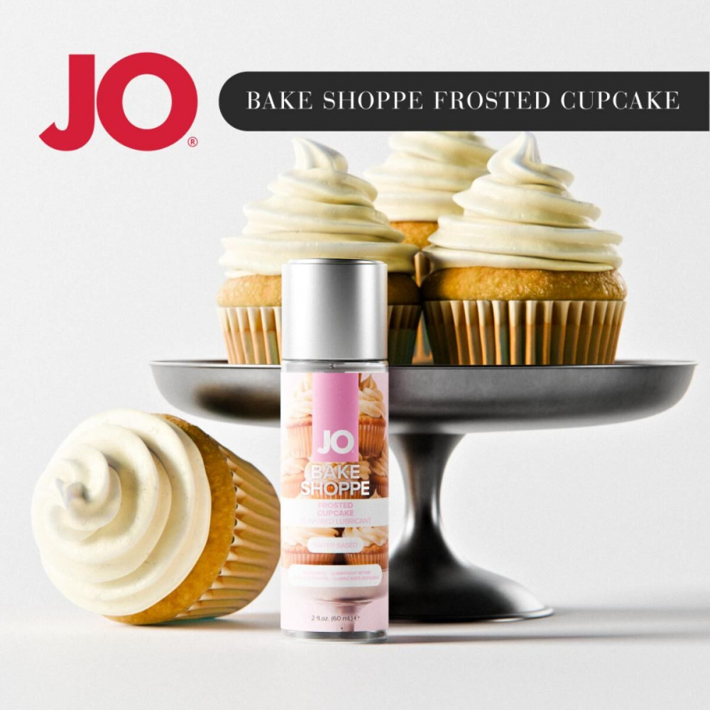 Оральні змазки - Лубрикант на водній основі JO Bake Shoppe - Frosted Cupcake 60 мл, без цукру та парабенів 3