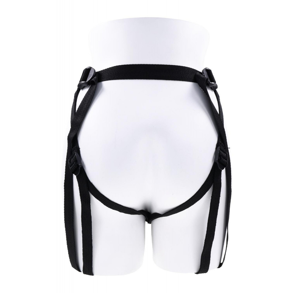 Страпони - Трусики для страпону Sportsheets з вібратором чорні 2