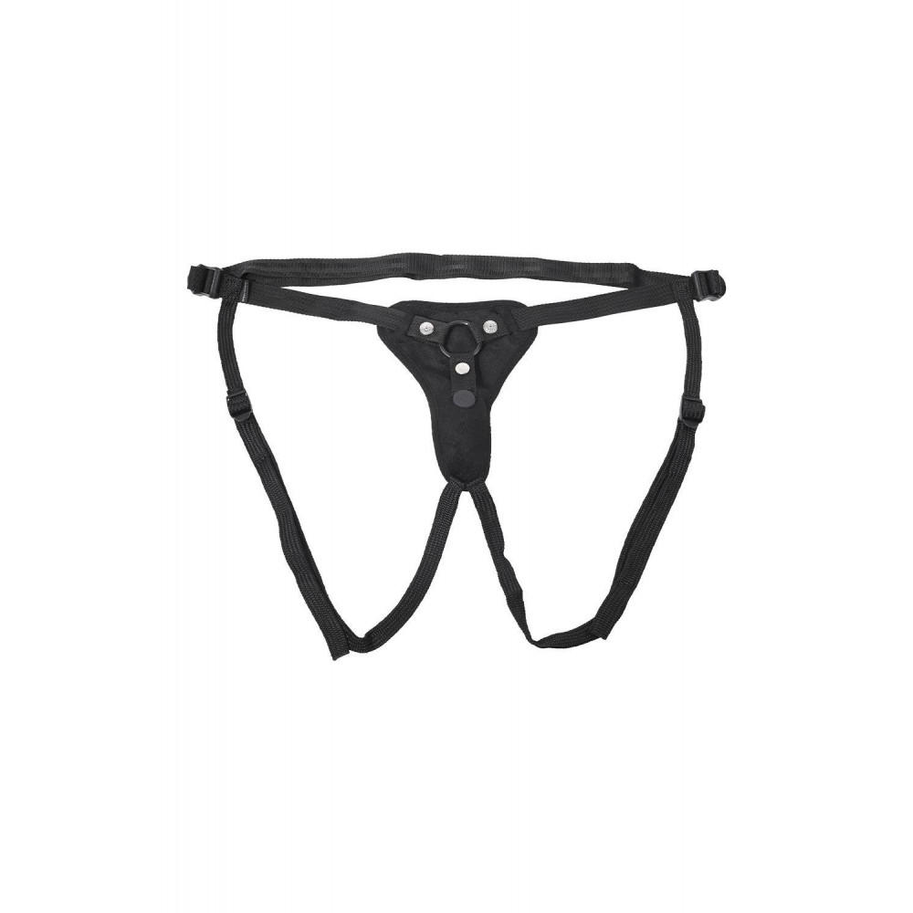 Страпони - Трусики для страпону Sportsheets з вібратором чорні 5