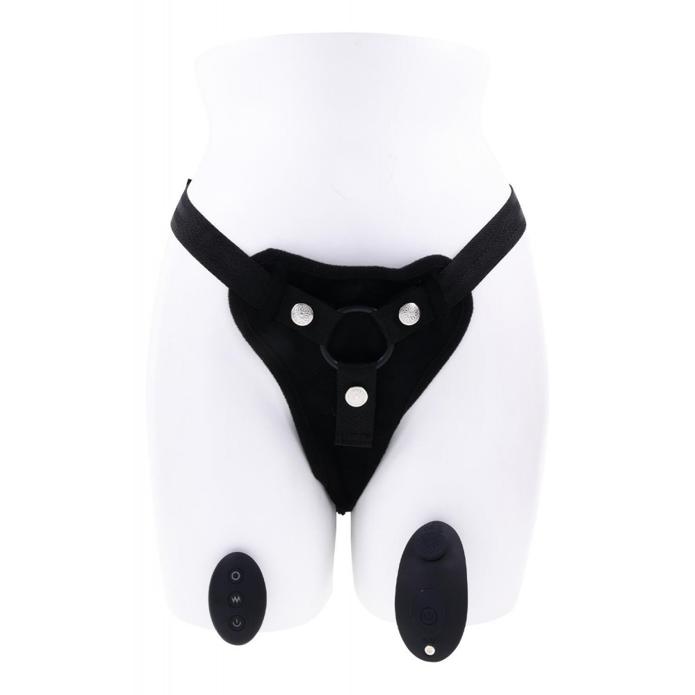 Страпони - Трусики для страпону Sportsheets з вібратором чорні