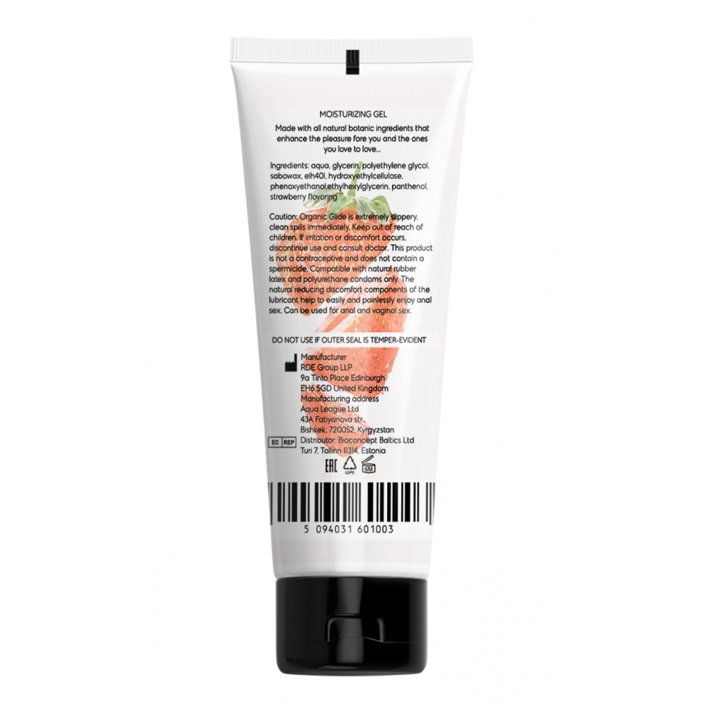 Смазки на водной основе - Универсальный ароматизированный увлажняюший гель-лубрикант OYO - Strawberry aroma gel, 75 ml. 1