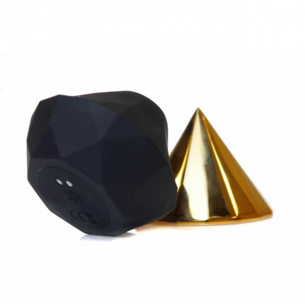 Вакуумный вибратор - Вакуумный стимулятор клитора Diamond Air Massager USB 7 Function золотий 7