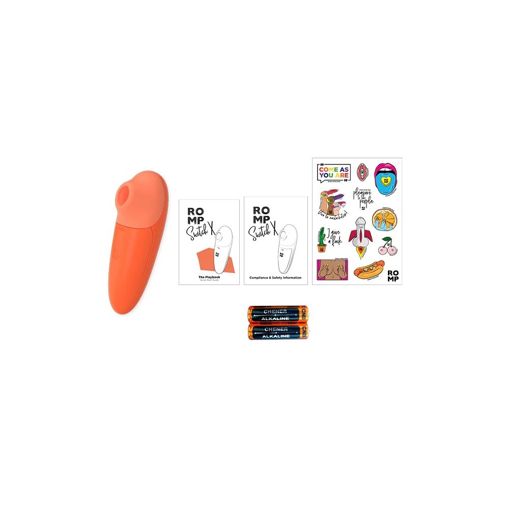 Різне - Вакуумний стимулятор клітора ROMP Switch X, помаранчевий 3