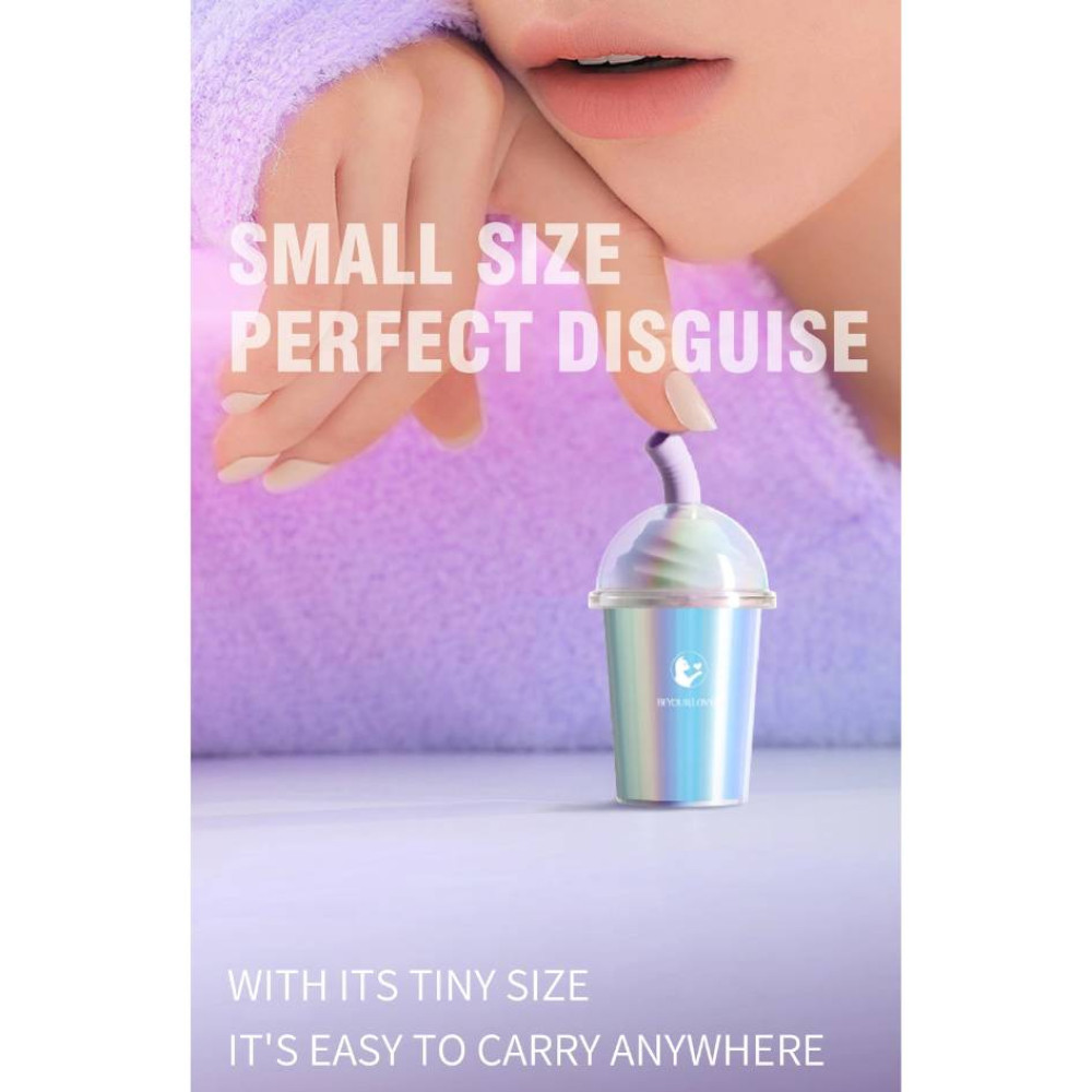 Різне - Вакуумний стимулятор у формі стаканчика з трубочкою BeYourLover Joy Cup голубий, 9.1 см х 4.6 см 13