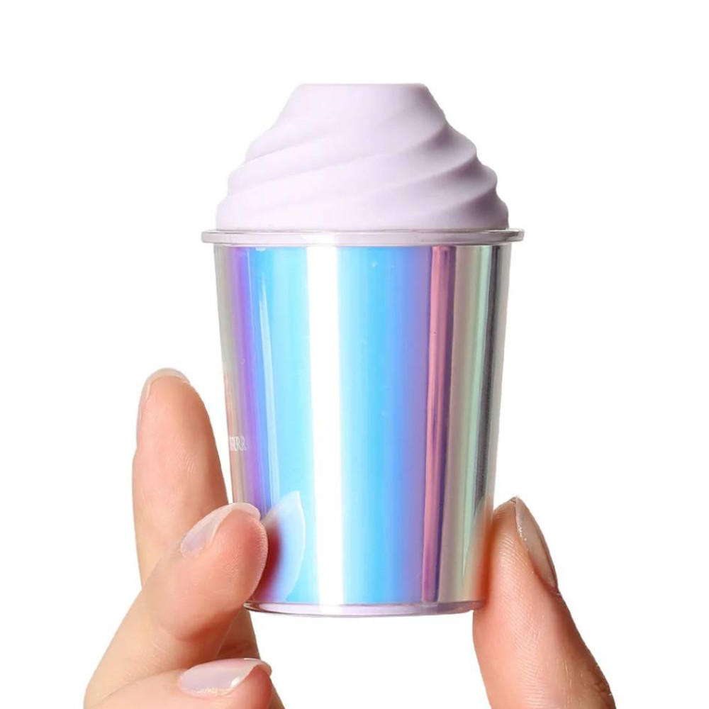 Різне - Вакуумний стимулятор у формі стаканчика з трубочкою BeYourLover Joy Cup голубий, 9.1 см х 4.6 см 4