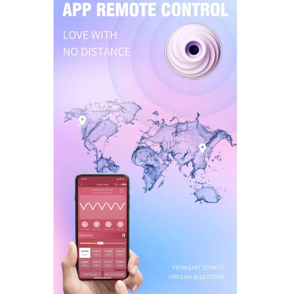 Різне - Вакуумний стимулятор у формі стаканчика з трубочкою BeYourLover Joy Cup голубий, 9.1 см х 4.6 см 11