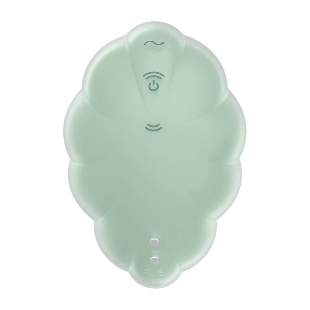 Разное - Вакуумный вибратор с дизайном в виде облака Satisfyer Cloud Dancer мятный 2