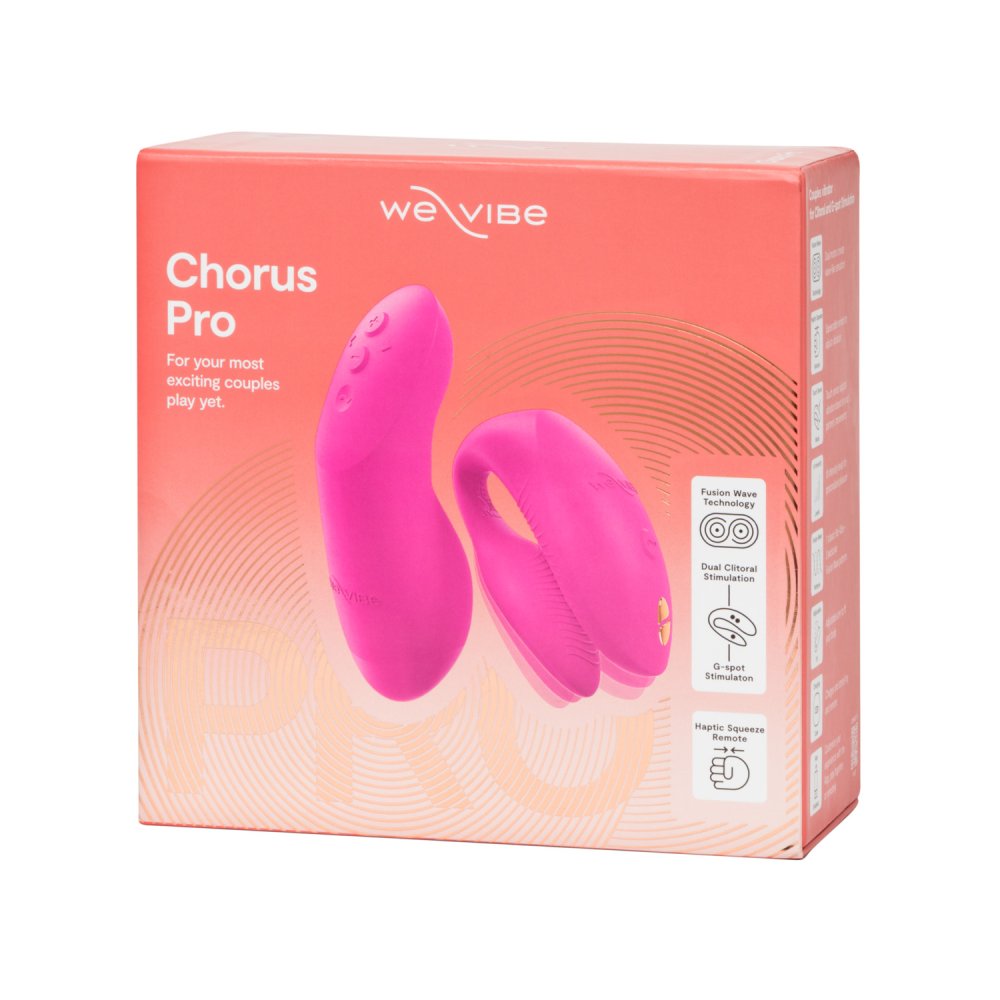 Игрушки для пар - Вибратор для пар We-Vibe Chorus Pro Electric Pink с пультом и приложением, розовый 52